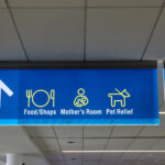 Pet relief areas at the airport